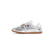 Tommy Jeans Nizke superge srebrna/bela