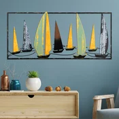 Opviq Zidna dekoracija Yelkenli 3, 40x90 cm, Šarena