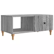 vidaXL Klubska miza Siva Sonoma 90 x 50 x 40 cm Inženirski les