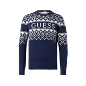 GUESS Pulover marine/kapučino/bela
