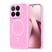 Hibridni ovitek HaloFrost II MagSafe za Xiaomi 17T - pink