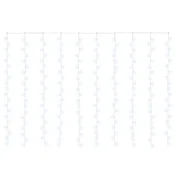 Vidaxl Svetlobna zavesa 200 LED Hladno bela 300 x 200 cm