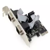 SPC 22 Gembird 2 serial port PCI Express add on card, with extra low profile bracket