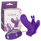 Flutter Leptir - silikonski intimni vibrator (ljubicasti)