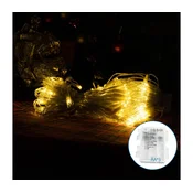 Aigostar-LED Spoljni božicni lanac 100xLED/8 funkcija 3xAA 8x0,6m IP44 topla bela