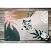 tulup.si Predpražnik za pred vrata Home sweet home Cvetni vzorec 90x60 cm