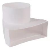 ETISAIR 137147 prehodni kos, okroglo - ploščato z nastavkom 200x90 mm