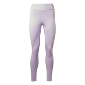 Reebok YOGA HR RIB TIGHT, ženske tajice za fitnes, ljubičasta HT6163