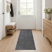 Vidaxl Preproga Antracit 100 x 300 cm 100% poliester 3 mm Pralna