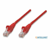 INTELLINET omrežni priključni kabel CAT 5e U/UTP (7.5m), rdeč