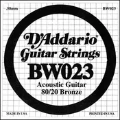 DAddario BW 023 Pojedinacna Zica za Akusticnu Gitaru