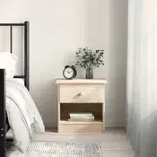 Vidaxl Nočna omarica ALTA 41x35x41 cm trdna borovina