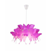 Deciji luster FARFALLA 1xE27/60W/230V roze