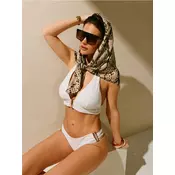 Sinsay - Donji deo bikinija brazilian sa sjajnim detaljem - krem
