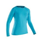 Nrs ženska dolga majica UV50+ H2CORE Silkweight Blue Atoll