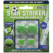 iMP Tech: Trigger Treadz - Star Striker - Trigger Grips (2 pcs) + Thumb Grips (2 pcs) - Green (PS4)