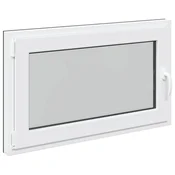 Vidaxl Okno za klet RISOR 100 x 50 cm PVC in steklo Antracit
