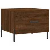 Stolic za kavu smeda boja hrasta 50x50x40 cm konstruirano drvo