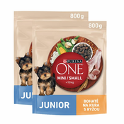 PURINA ONE MINI/SMALL Junior, piščanec z rižem 2 x 800 g