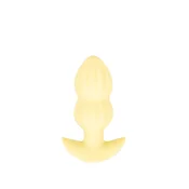 Cuties Vibrating Mini Butt Plug Yellow – analni plug, 8 cm