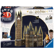 Ravensburger 3D slagalica Zamak Harry Potter Hogwarts - Astronomska kula - Noc´no izdanje RA11551