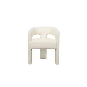 Livin Hill Oblazinjeni stol, LET71PW, 62x75x58 cm, bela