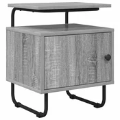 vidaXL vidaXL Nočna omarica Siva Sonoma 40 x 36,5 x 50 cm Inženirski les, (5000298709)