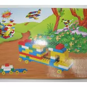Lego plasticne kocke u kartonskoj kutiji 1/75