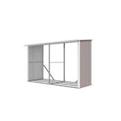 IWHOME Přístřešek na dřevo plechový HESTIA AW-C světle šedá IWH-10230027