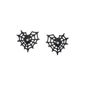 Betsey Johnson Uhani Spinnennetz črna/transparentna