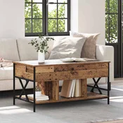 vidaXL Klubska miza Star les 100 x 55 x 50 cm Konstruiran les