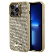 Guess Guess ovitek Disco Metal Script za iPhone 14 Pro Max - zlata