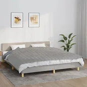 Vidaxl vidaXL Obtežena odeja, siva, 155 x 220 cm, 11 kg, blago