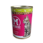 Moksi Vlažna hrana za macke, Zecetina, 415g