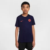 Nike Erling Haaland Academy Older Kids Dri-FIT Short-Sleeve Football Top - Blue - Polyester