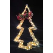 Multistore.si Svetlobna smreka, 80 LED, toplo bela, 39,5 cm, na baterije