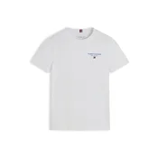 TOMMY HILFIGER Majica Essential svetlo modra / češnjevo rdeča / bela