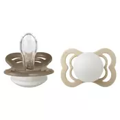 bibs® simetrična duda supreme silicone night vanilla & dark oak glow