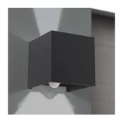 Orion AL 11-1314 - LED spoljašnje zidno svetlo sa senzorom CUBE-S LED/13W/230V IP54 antracit