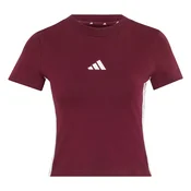 ADIDAS SPORTSWEAR Funkcionalna majica Essential kostanj rjava/bela