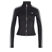 ADIDAS ORIGINALS Jopa na zadrgo ADIDAS X MIA MARQUEZ LONG SLEEVE ZIPPED črna/bela