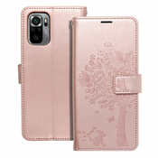 OEM Kabura MEZZO Book za XIAOMI Mi 11 Lite 5G / Mi 11 Lite LTE (4G) / Mi 11 Lite NE drevesno zlato roza