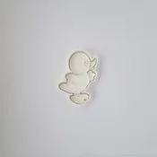 KREATIVNI SLATKIŠI Modla za kolace i ukrase Patkica, 10 cm, Bela