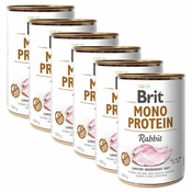Konzerva Brit Mono Protein Rabbit 6x400 g