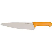 Kuhinjski nož, ergonomski rumen ročaj, zelo kakovosten izdelek, dolžina rezila 260 mm, Giesser Messer