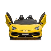 Lamborghini Aventador SX2028 otroški električni avtomobil 12 V, EVA kolesa in daljinski upravljalnik – rumen