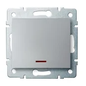 shumee Enopolno LED stikalo LOGI srebrno Kanlux 25197
