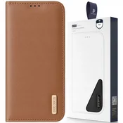 Preklopni ovitek Dux Ducis Hivo z denarnico in RFID zaščito za Samsung Galaxy S23+ - rjava