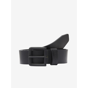 Black mens leather belt Jack & Jones Roma