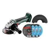 METABO W 18 L BL 9-125 Set (691224000) BATERIJSKI KOTNI BRUSILNIK - Akumulatorsko - Metabo